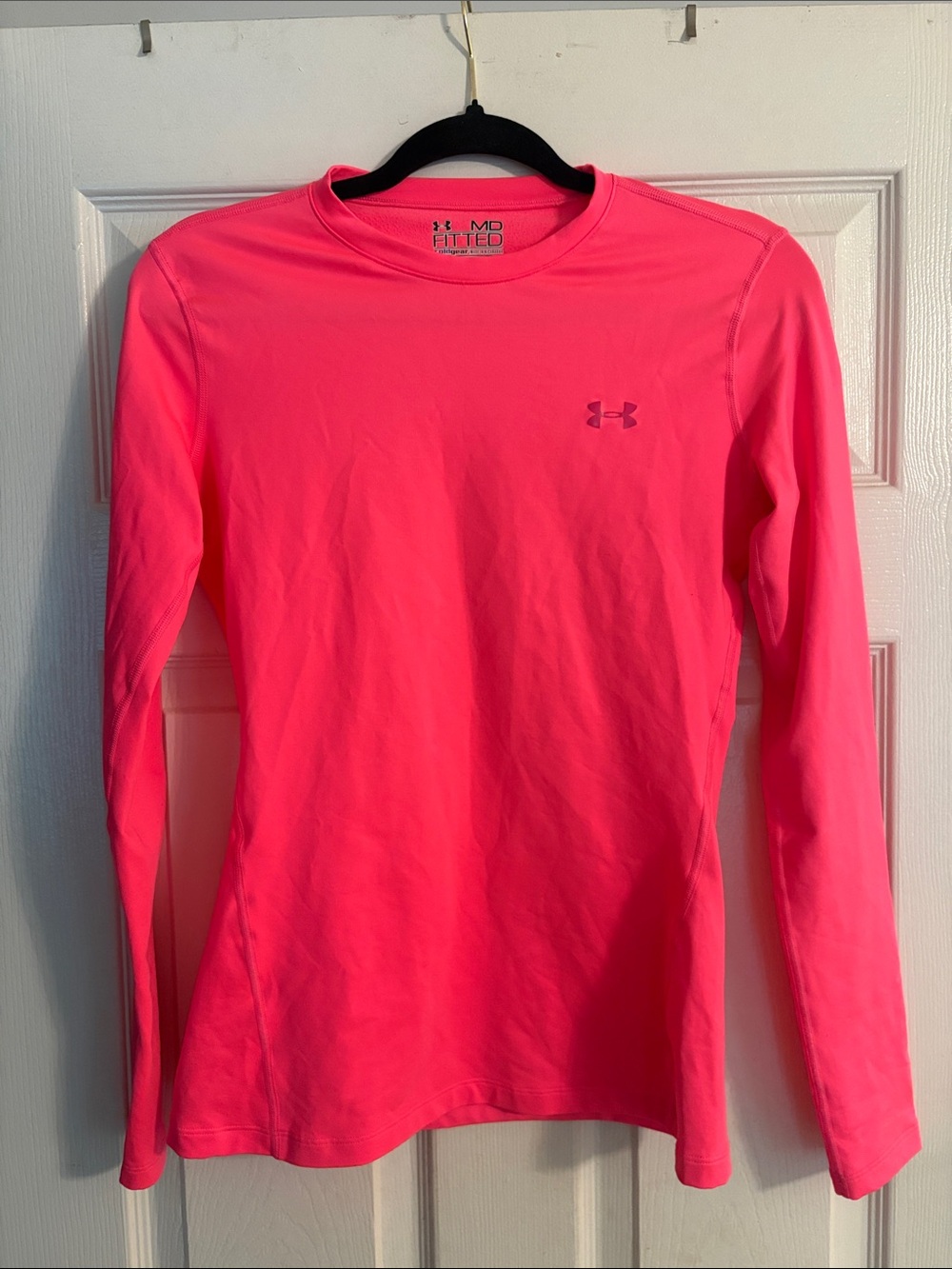 Under Armour Bright Pink Long Sleeve Performance Top